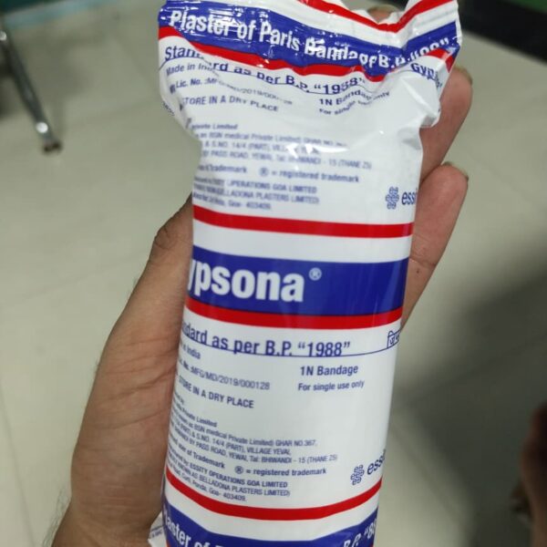 GYPSONA Plaster of Paris Bandage, 4 Inch (10cm x 2.7m), Pack of 12