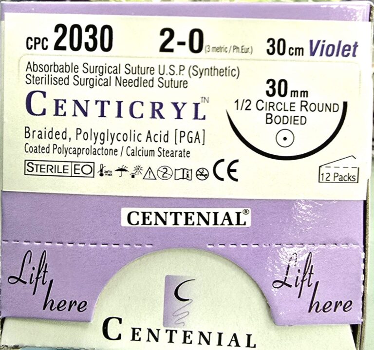 Centicryl 2-0 Round Body 30cm cpc2030