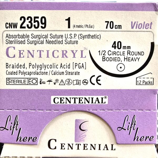 Centicryl No. 1 Round Body 70 cm Cnw 2359