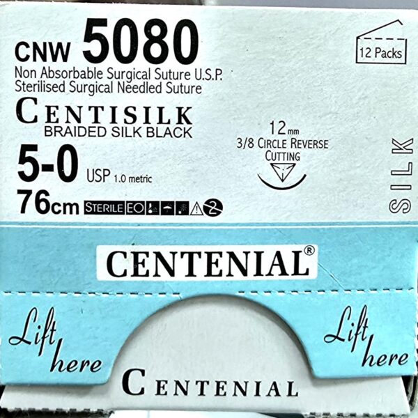 Centisilk 5-0 Reverse Cutting 76cm CNW5080