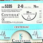 Centisilk No. 2-0 Cutting 35mm needle 76cm cnw5335