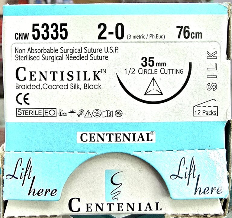 Centisilk No. 2-0 Cutting 35mm needle 76cm cnw5335