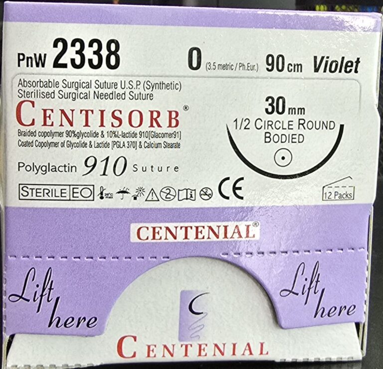 Centisorb 1-0 90cm Round Body PnW 2338