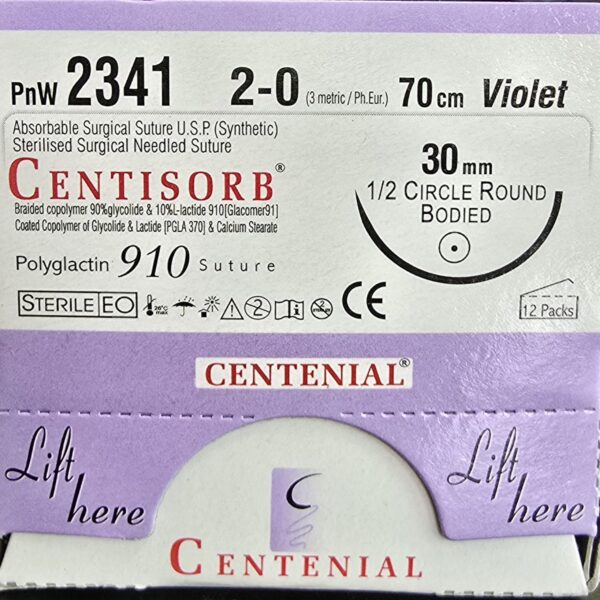 Centisorb 2-0 70cm Round Body PnW 2341