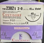 Centisorb 2-0 Reverse cutting, 45cm violet absorbable surgical suture PnW 2382s