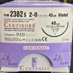 Centisorb 2-0 Reverse cutting, 45cm violet absorbable surgical suture PnW 2382s