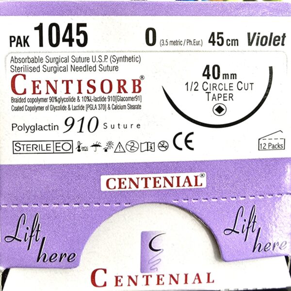 Centisorb 1-0 45 cm Round Body PaK 1045