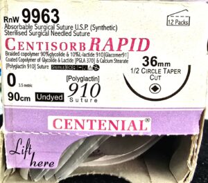Centisorb Rapid 1-0 90cm RnW9963