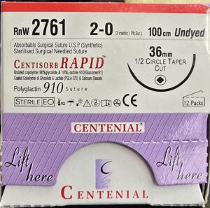 Centisorb Rapid 2-0 110cm RnW 2762 L