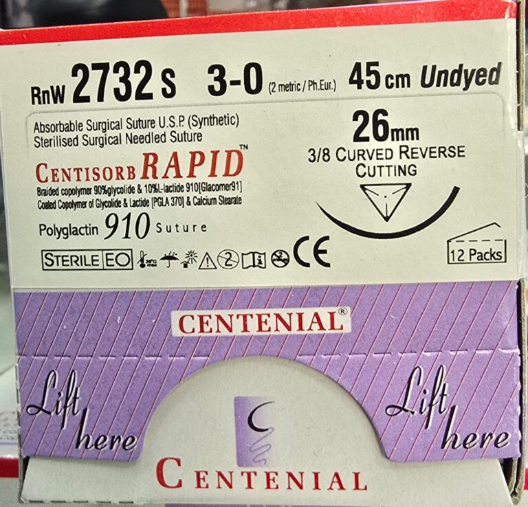 Centisorb Rapid 3-0 Reverse Cutting 45cm RnW2732s