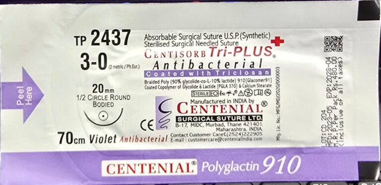 Centisorb Tri-Plus Antibacterial 3-0 70cm TP 2437