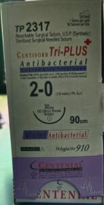 Centisorb Tri-Plus Antibacterial TP 2317 2-0 90cm Circle Round