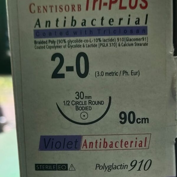 Centisorb Tri-Plus Antibacterial TP 2317 2-0 90cm Circle Round