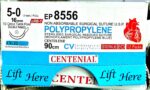 Centilene 5-0 16mm, 1/2 Circle, taper point, Double Armed Needle EP8556