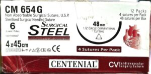 Centsteel No. 6, 48mm 1/2 Circle Conventional cutting Needle, 4×44cm CM654G