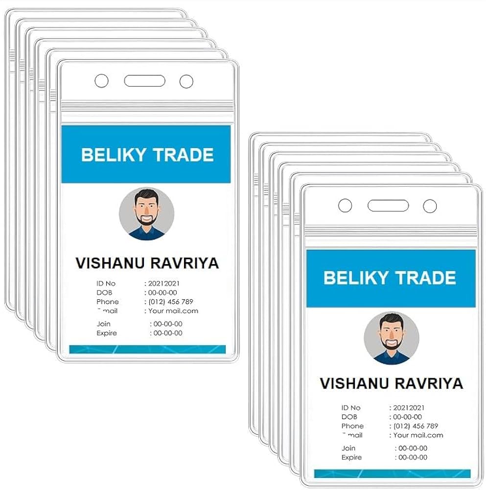 Pack of 100 Name Tags for Events and Office ID Pack of 100 Name Tags