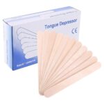 Tongue depressor for oral and throat examination